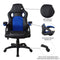 Bureaustoel racing game stijl premium design Wouter blauw zwart