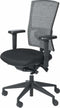 Bureaustoel serie 400-NPR Mesh NPR1813 Rug Grijs meshwol gecertificeerd met metalen onderstel voor zware mensen