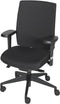 Bureaustoel serie 450-NPR met kunststof kruisvoet voor zware mensen