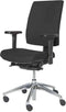 Bureaustoel serie 450-NPR met kunststof kruisvoet voor zware mensen