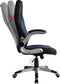 Bureaustoel Thomas - gamestoel - inklapbare armleuning ergonomisch - blauw zwart