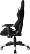 Bureaustoel Thomas - gamestoel racing gaming stijl - stof bekleding - wit zwart
