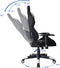 Bureaustoel Thomas - gamestoel racing gaming stijl - stof bekleding - wit zwart