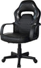 Bureaustoel Thomas junior - gamestoel racing gaming stijl - hoogte verstelbaar - zwart