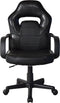 Bureaustoel Thomas junior - gamestoel racing gaming stijl - hoogte verstelbaar - zwart