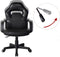 Bureaustoel Thomas junior - gamestoel racing gaming stijl - hoogte verstelbaar - zwart