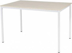 Bureautafel - Domino Basic 120x80 Eiken - wit frame