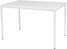 Bureautafel - Domino Basic 120x80 grijs - wit frame