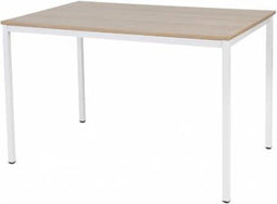 Bureautafel - Domino Basic 120x80 Havana Kersen - wit frame