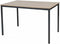 Bureautafel - Domino Basic 120x80 Havana Kersen - zwart frame