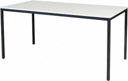 Bureautafel - Domino Basic 160x80 grijs - zwart frame