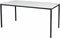 Bureautafel - Domino Basic 160x80 wit - zwart frame