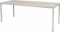Bureautafel - Domino Basic 200x80 Eiken - alu frame
