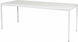 Bureautafel - Domino Basic 200x80 grijs - wit frame