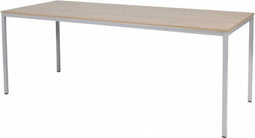 Bureautafel - Domino Basic 200x80 Havana Kersen - alu frame