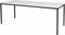 Bureautafel - Domino Basic 200x80 wit - zwart frame