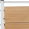 Bureautafel Inklapbaar - Hout MDF met natuurlijke look en zeer sterke, solide metalen frame (87 x 56 x 87 cm) Kleur: Wit