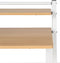 Bureautafel Inklapbaar - Hout MDF met natuurlijke look en zeer sterke, solide metalen frame (87 x 56 x 87 cm) Kleur: Wit