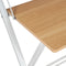 Bureautafel Inklapbaar - Hout MDF met natuurlijke look en zeer sterke, solide metalen frame (87 x 56 x 87 cm) Kleur: Wit