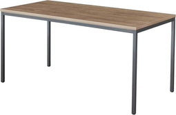 Bureautafel of kantinetafel breed 140CM diep 80CM bladkleur Beuken framekleur Zwart (RAL9005)