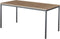 Bureautafel of kantinetafel breed 160CM diep 80CM bladkleur Halifax Eiken framekleur Zwart (RAL9005)