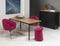 Bureautafel of kantinetafel breed 180CM diep 80CM bladkleur Wit framekleur Wit (RAL9010)