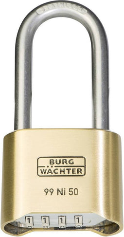 Burg Wächter 37491 Hangslot 51.90 mm Messing Cijferslot