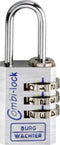BURG WÄCHTER Combi-Lock 90 hangslot met cijferslot 20 mm