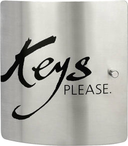 Burg Wächter Sleutelkast 6205/10 Ni KEYS PLEASE 33640 Aantal haken 10 RVS, Zwart
