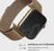 BURGA Apple Watch-bandje - Metaalgaas - Goud - 42mm / 44mm / 45mm / 49mm
