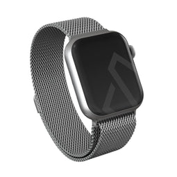 BURGA Apple Watch-bandje - Metaalgaas - Zilver - 42mm / 44mm / 45mm / 49mm