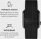 BURGA Apple Watch-bandje - Metaalgaas - Zwart - 38mm / 40mm / 41mm
