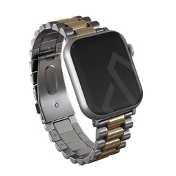 BURGA Apple Watch Metalen Armband - All Eyes On Me - Zilver / Goud - 42mm / 44mm / 45mm / 49mm