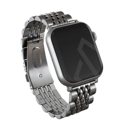 BURGA Apple Watch Metalen Bandje - Chic Royal - Zilver - 42mm / 44mm / 45mm / 49mm