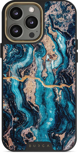 Burga Elite Telefoonhoesje geschikt voor Apple iPhone 13 Pro Shockproof Hardcase Hoesje - Mystic River