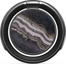 BURGA Gunmetal Ringhouder voor mobiele telefoon - 360 graden draaibaar - universele smartphone ringgreep - Magic Night