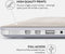 Burga Hard Case Apple Macbook Pro 16 inch (2021) Vanilla Sand