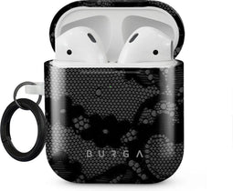 Burga Hoesje geschikt voor Apple AirPods 1 Shockproof Hardcase Hoesje | Burga - Magnetic | Zwart