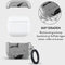 Burga Hoesje geschikt voor Apple AirPods 4 Shockproof Hardcase Hoesje | Burga AirPods Case - Draco | Grijs