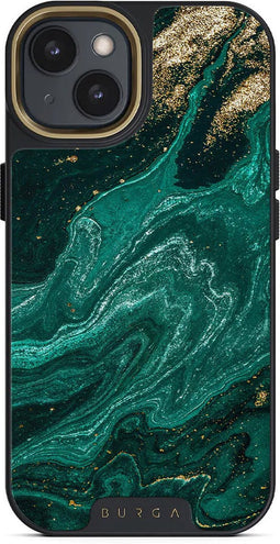 Burga Hoesje geschikt voor Apple iPhone 14 Telefoonhoesje Hardcase | Burga Elite Backcover Shockproof | Schokbestendig iPhone 14 Telefoonhoesje | Anti Shock Proof - Emerald Pool | Groen