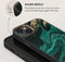 Burga Hoesje geschikt voor Apple iPhone 14 Telefoonhoesje Hardcase | Burga Elite Backcover Shockproof | Schokbestendig iPhone 14 Telefoonhoesje | Anti Shock Proof - Emerald Pool | Groen