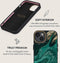 Burga Hoesje geschikt voor Apple iPhone 14 Telefoonhoesje Hardcase | Burga Elite Backcover Shockproof | Schokbestendig iPhone 14 Telefoonhoesje | Anti Shock Proof - Emerald Pool | Groen