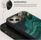 Burga Hoesje geschikt voor Apple iPhone 14 Telefoonhoesje Hardcase | Burga Elite Backcover Shockproof | Schokbestendig iPhone 14 Telefoonhoesje | Anti Shock Proof - Emerald Pool | Groen