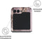 Burga Snap Case Samsung Galaxy Z Flip 5 - Gouden - Taupe