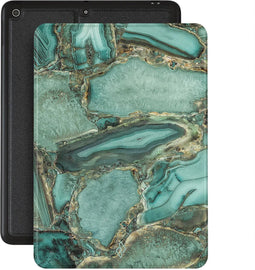 Burga Tablethoes geschikt voor Apple iPad 7 (2019) Hoes | Burga Folio Bookcase - Ubud Jungle | Groen