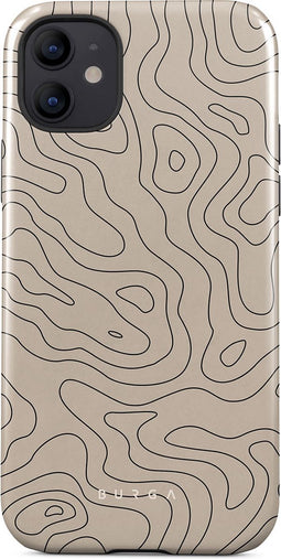 BURGA Telefoonhoesje voor iPhone 12 - Schokbestendige Hardcase Hoesje - Wild Terrain