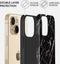 Burga Tough Case Apple iPhone 13 Mini Rose Gold Marble