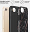 Burga Tough Case Apple iPhone 7/8/SE (2020/2022) - Rose - Goud Marble