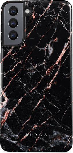 Burga Tough Case Samsung Galaxy S22 - Rose - Goud Marble