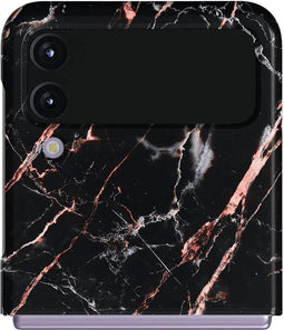 Burga Tough Case Samsung Galaxy Z Flip 4 - Rose - Goud Marble